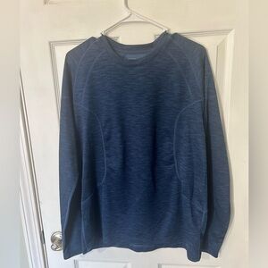 REI Men’s Blue Long Sleeve Base Layer Hiking Outdoor Adventure Size Large